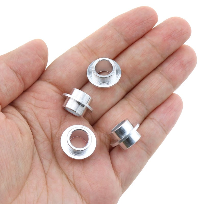 LUORNG 16PCS Roller Skate Bearing Spacer 8mm Silver Aluminium Alloy Shaft Spacer Inline Skate Bearing Spacer Accessories for Skateboard Skate Electric Scooters - Image 5